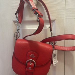 *NWT* COACH Sv/Bright Poppy Kleo Shoulder Bag